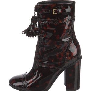 Tory Burch Tortoiseshell Heeled Boots